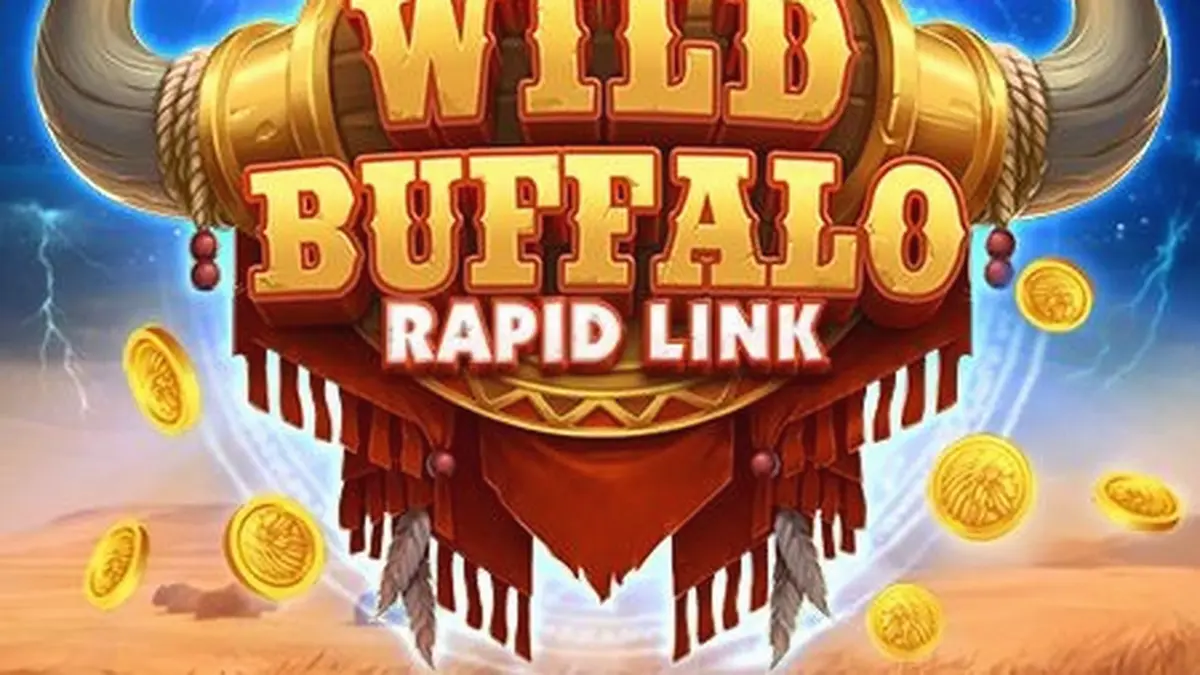Wild Buffalo: Rapid Link slot machine interface na may neon na disenyo